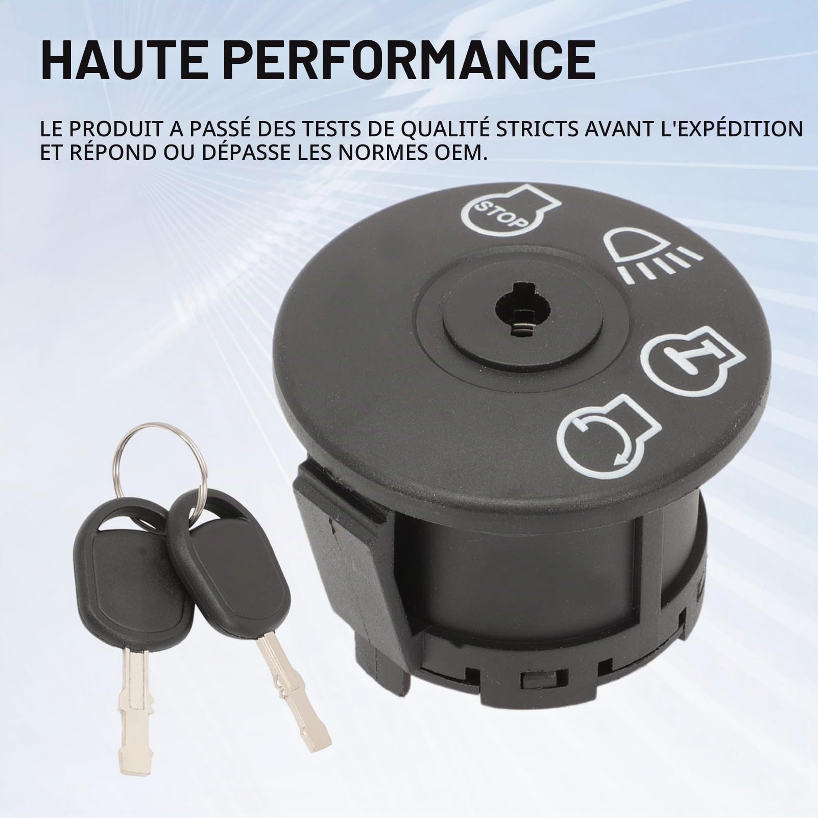 Kit de serrure d'allumage magnétique pour tracteur Husqvarna MTD H-n-da Bolens Toro Castelgarden Stiga Murray AYP Briggs Stratton Démarreur d'allumage Interrupteur de démarrage MTD Tracteur à