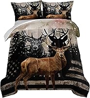 Vista 32 de HOSIMA - Juego de edredón individual de microfibra suave negro con 2 fundas de almohada, juego de ropa de cama individual a rayas con bandera