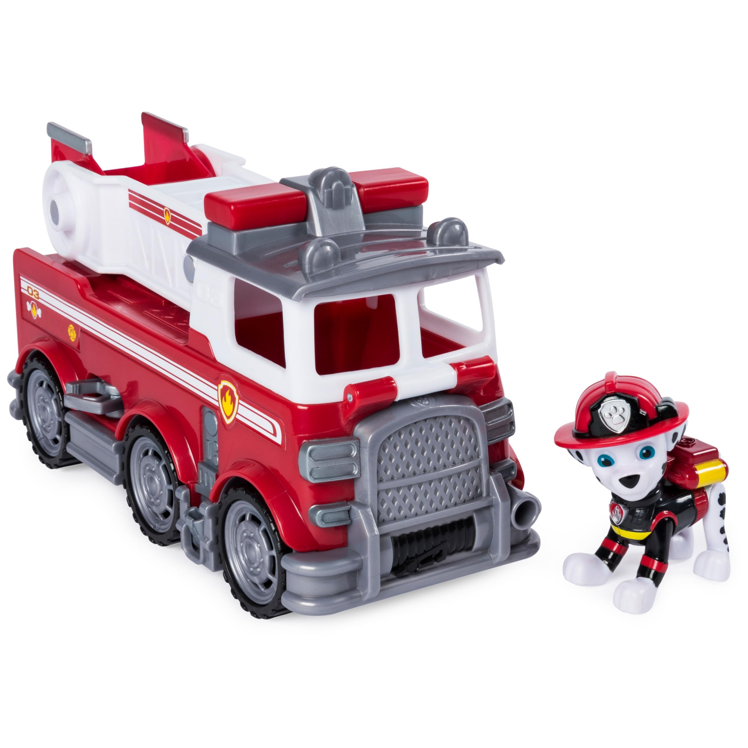 Paw Patrol Ultimate Rescue, Marshall’s Ultimate Rescue Fire Truck with Moving Ladder and Flip-open Front Cab, for Ages 3 and Up