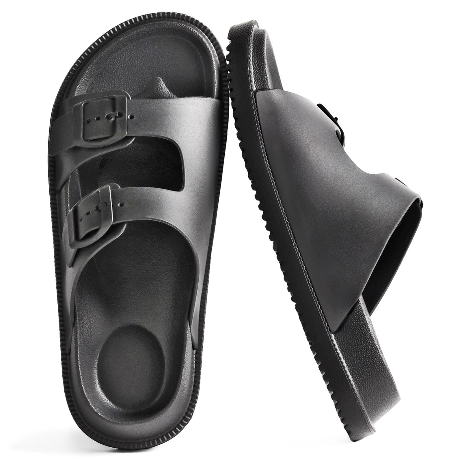 Unisex Adjustable Buckle Arch Support Footbed Sandals