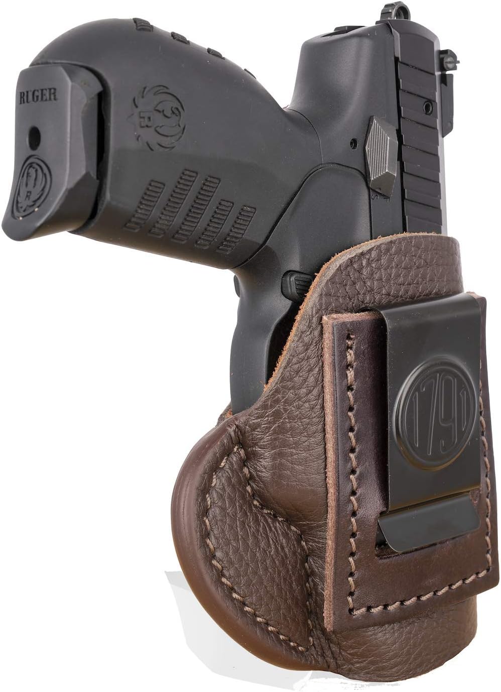 1791 GunLeather P238 & P938 Premium Leather IWB CCW Holster - Super Soft & Comfortable Leather Gun Holster - Right Handed - Fits Sig Sauer P238 and P938