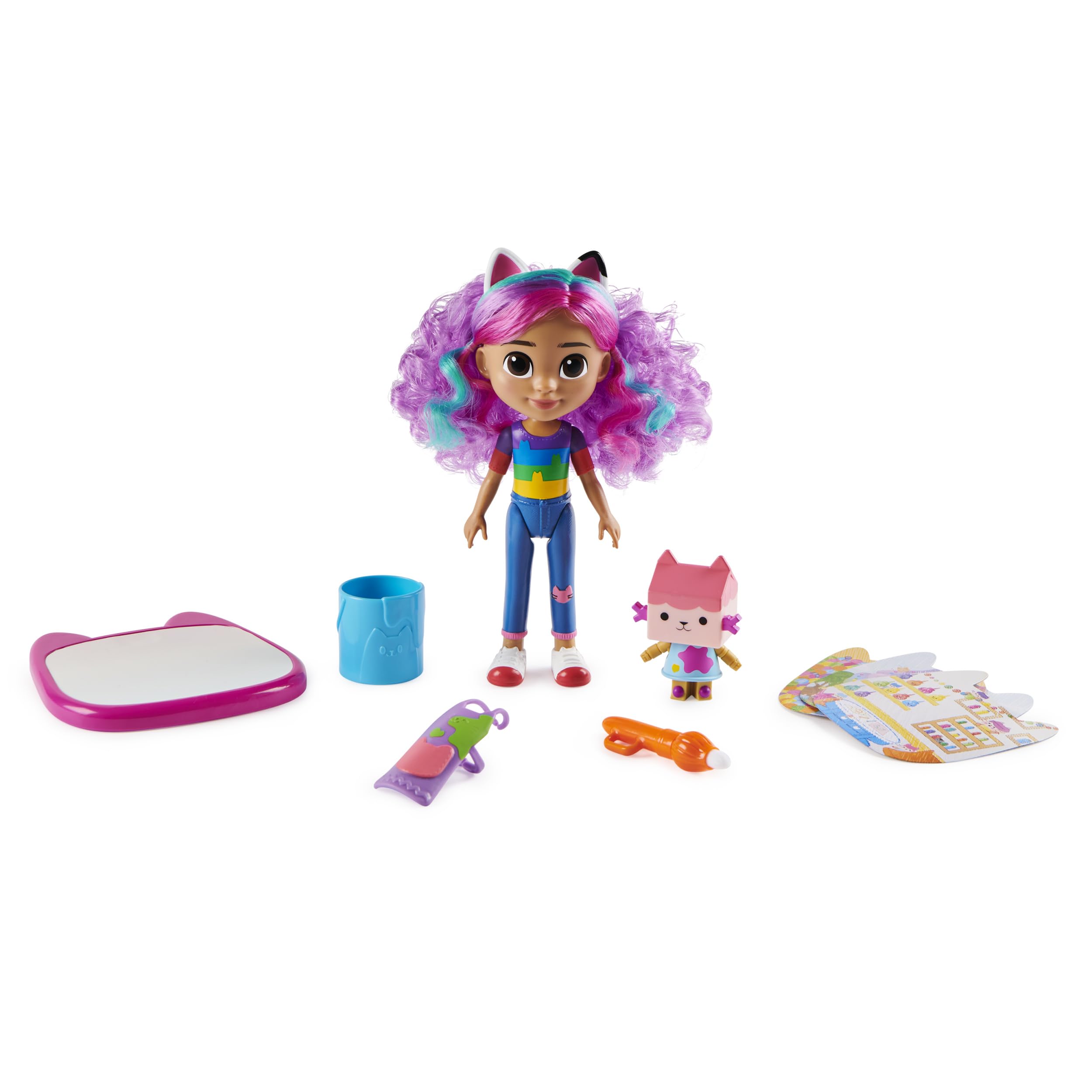 Gabby's Dollhouse Koci Domek Gabi Tęczowy Zestaw Artystyczny