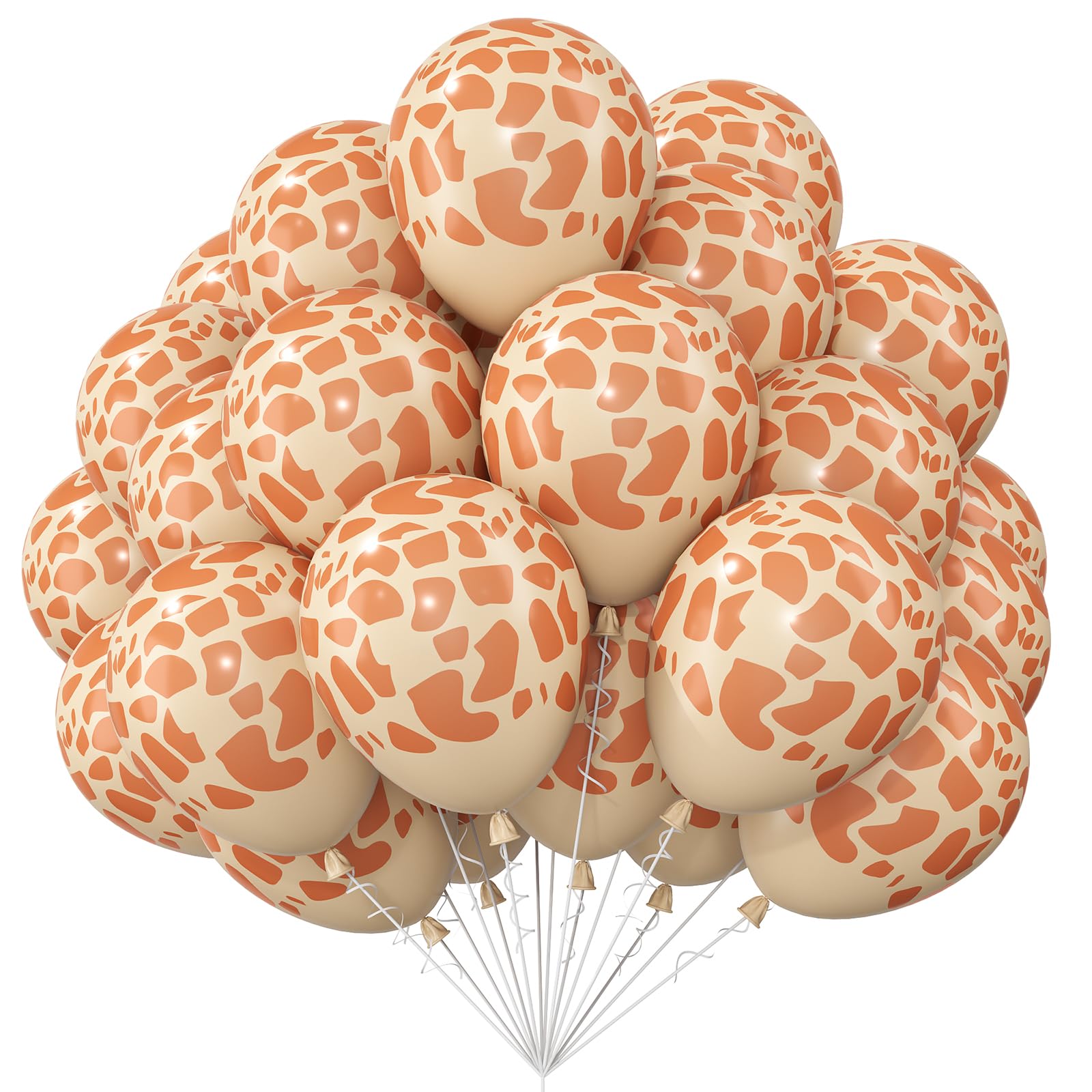 Luftballons mit Hirschdruck, 30,5 cm, Dschungelballons, Tierdruck, Latex, Dschungelsafari, Tierballon-Dekorationen für wilde Geburtstag, Babyparty, Zoo, Dschungel, Safari, Dinosaurier