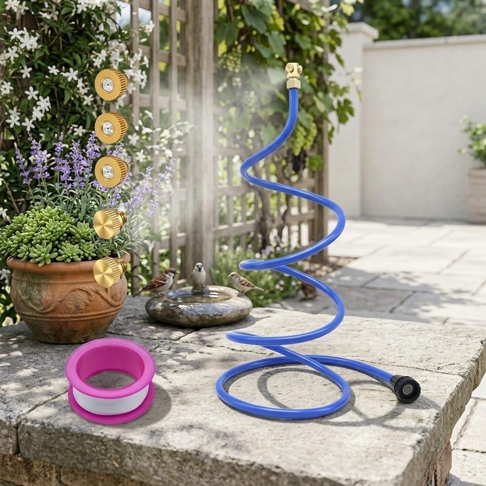 Rociador Agua para Lavado para coches y Patio Rociador Agua para(Blue Threaded Type)