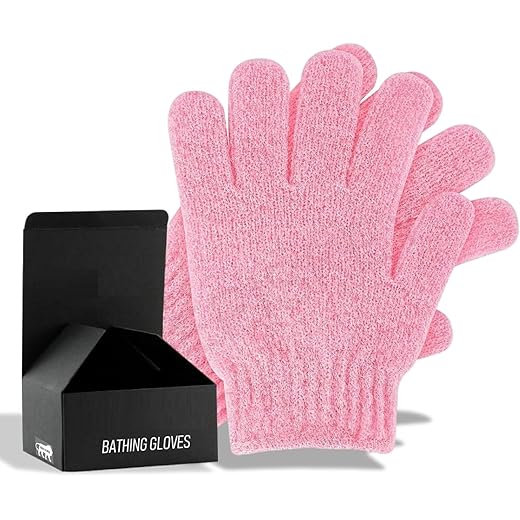 Valkyrie Exfoliating Gloves - Pink 2pcs