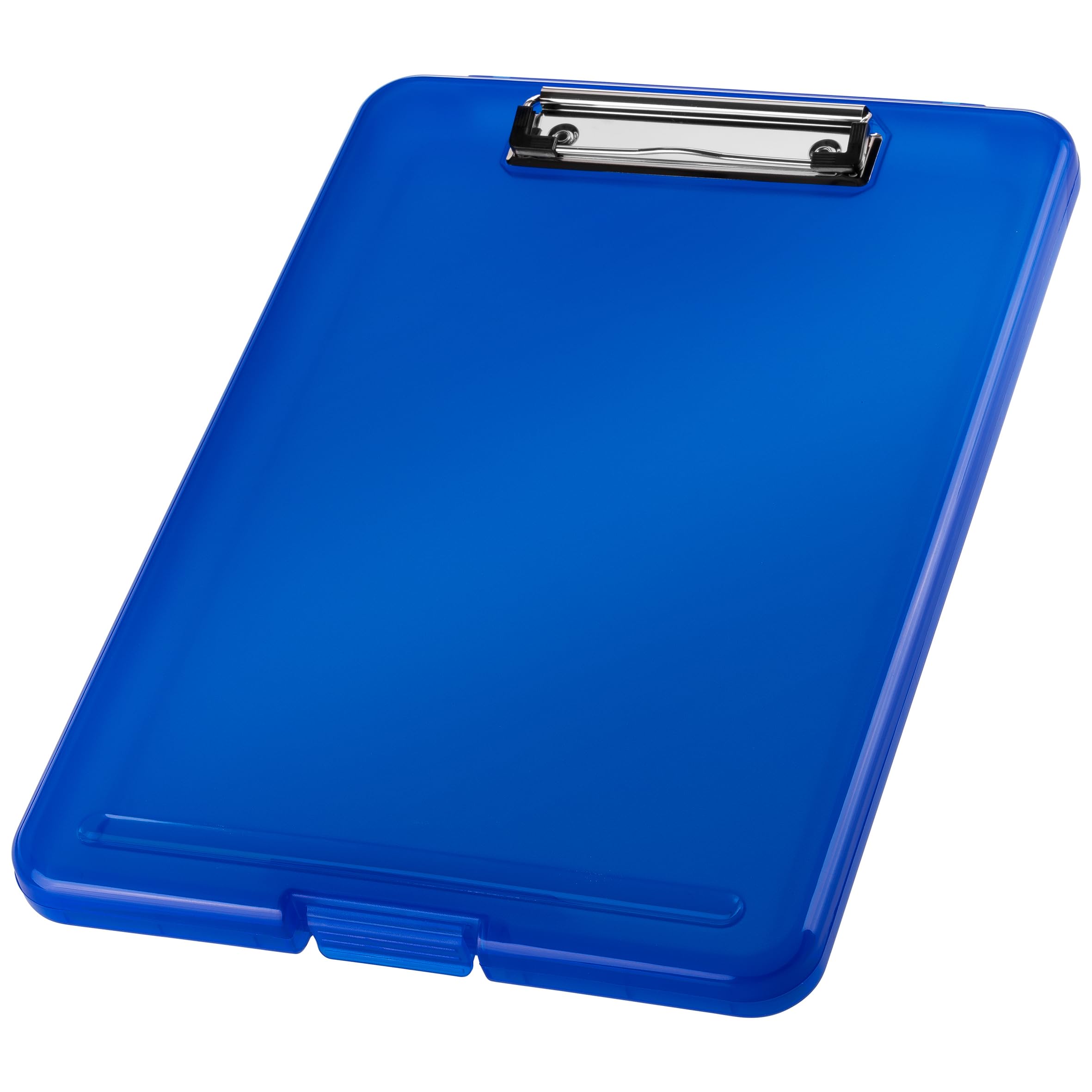 helit H2532030 - Klemmbrett DIN A4 the clip, blau transluzent, Clipboard, Zeichenbrett
