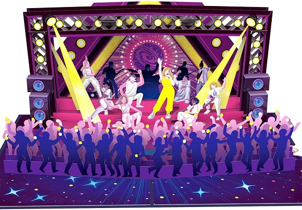 papercrush Pop Up Card Concert - 3D Birthday Card for Women and Men, Voucher Packaging or Money Gift for Festival Tickets, Gift Packaging for Concert Tickets or Concert Voucher - 1