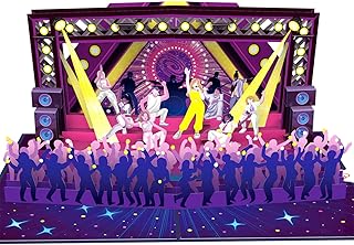 papercrush® Carte pop-up Concert - Carte d'anniversaire 3D pour femmes et hommes (petite amie, frère), Emballage cadeau pour billets de festival ou bon de concert, Carte cadeau original pour musiciens