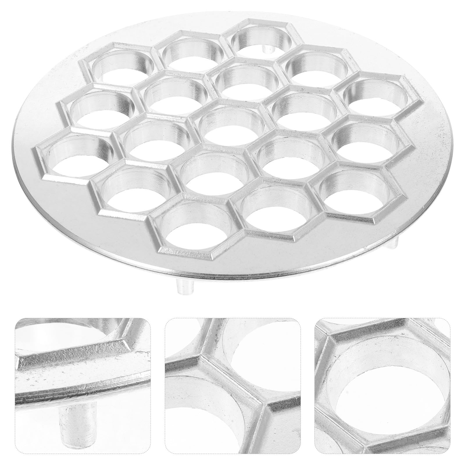 Molde para Hacer Raviolis Rusos de Aleación de Aluminio Plata