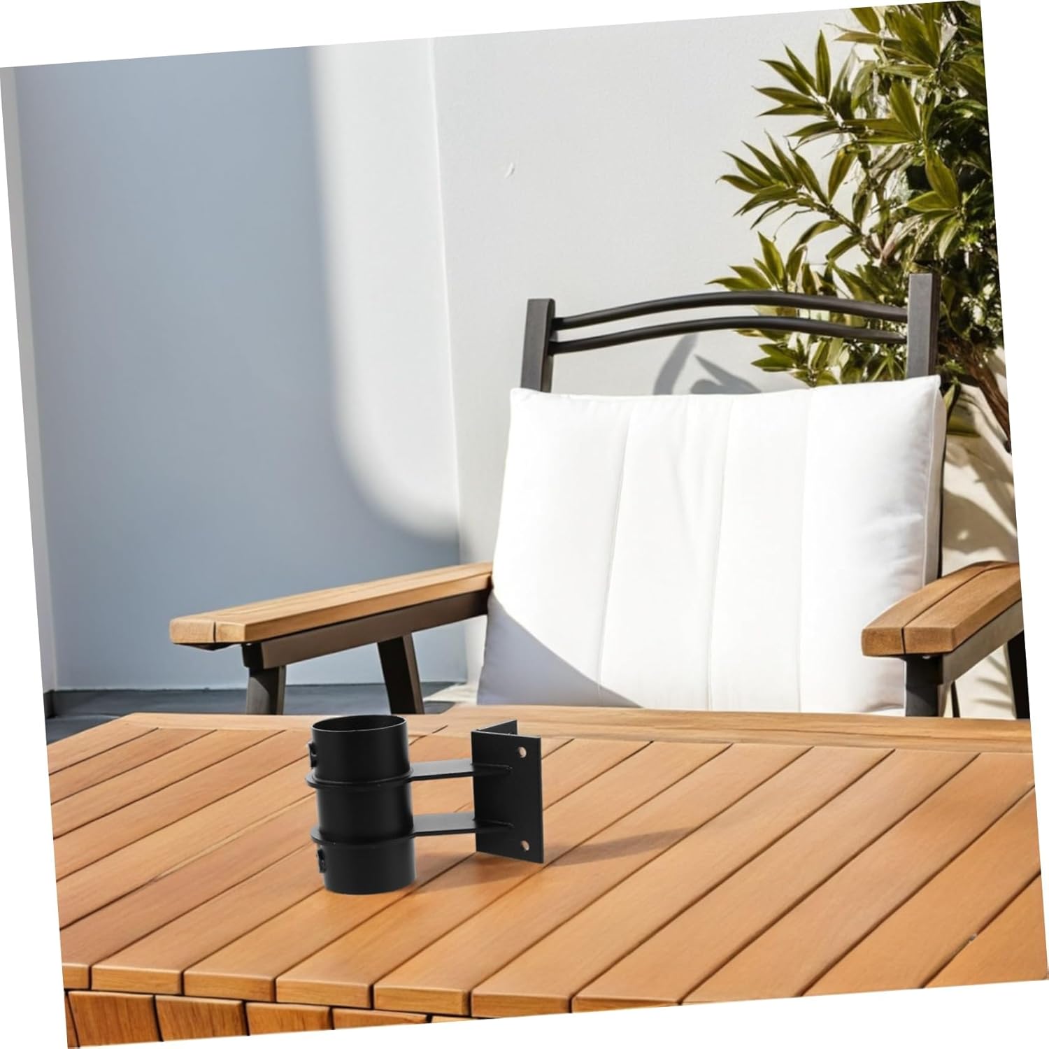 MERRYHAPY 2個 パラソルフィクサー 傘立て 傘のデッキホルダー アンブレラデッキマウント 傘固定ブラケット デッキアンブレ