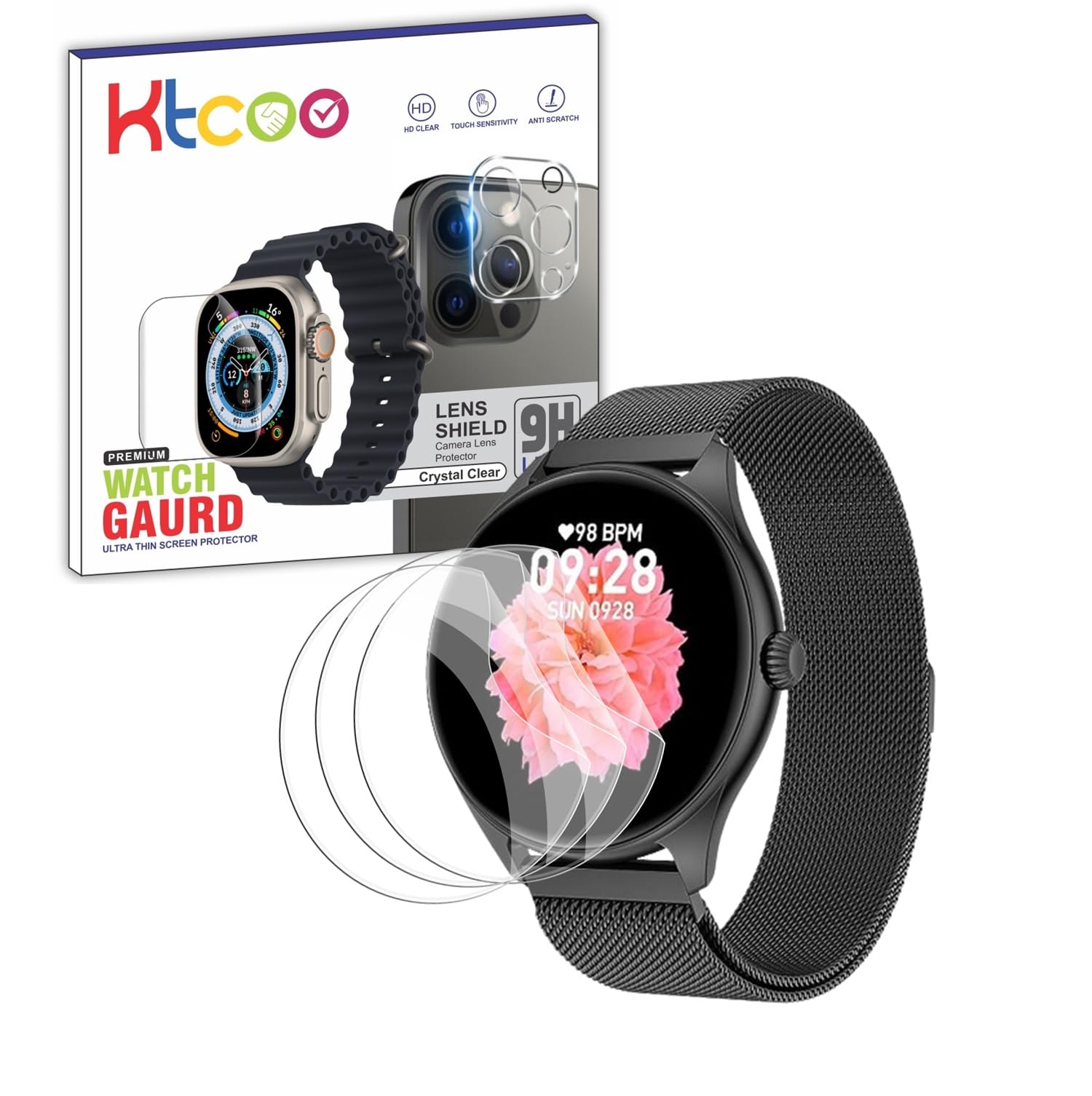 See full amazon price history chart for KTCOO |Pack 3| Fire-Boltt Ace Luxury Phoenix Smart Watch Screen Guard Scratch Guard Full Screen Protector Compatible forFire-Boltt Ace Luxury Phoenix 1.43" - Flexible TPU - HD Clear KTCOO |Pack 3| Fire-Boltt Ace Luxury Phoenix Smart Watch Screen Guard Scratch Guard Full Screen Protector Compatible forFire-Boltt Ace Luxury Phoenix 1.43" - Flexible TPU - HD Clear (B0CW9TL3W3) Amazon Price History, Amazon Price Tracker