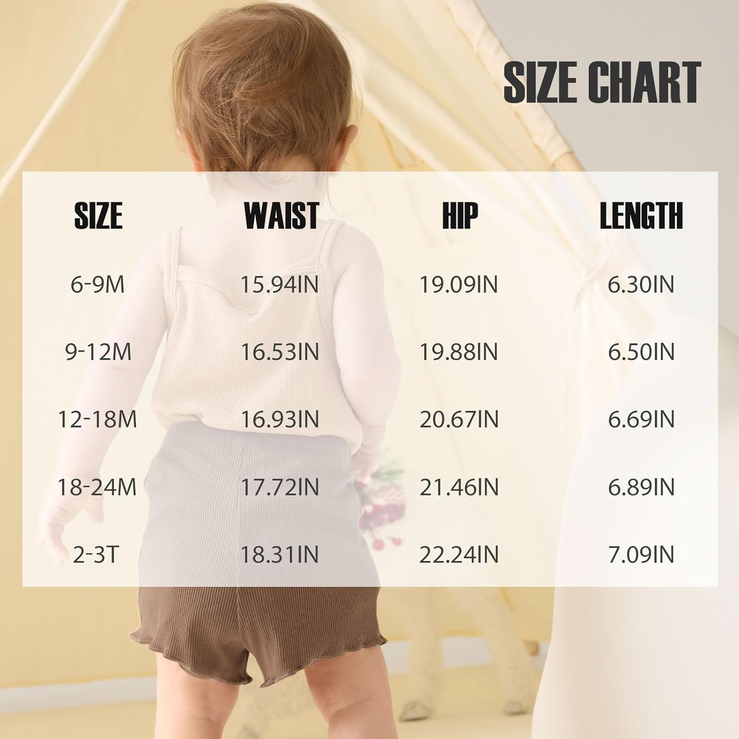 SOBOWO Toddler Girl Shorts Ribbed 3 Pack Baby Girls Solid Soft Elastic Waist Casual Playing Shorts Summer Short Pants - Image 5