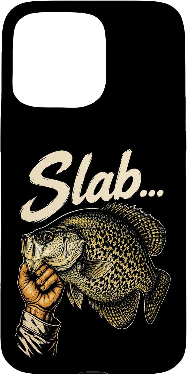 Fishing Crappie Slab Vintage Angler Gift Case for iPhone 15 Pro Max