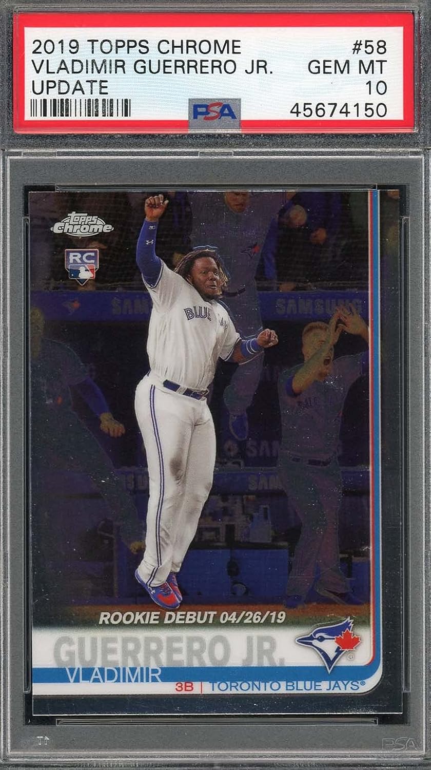 Vladimir Guerrero Jr 2019 Topps Chrome Update Baseball Rookie Card #58 PSA 10