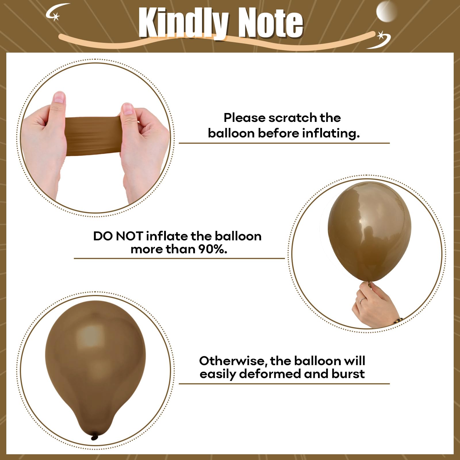 Brązowe złote balony, 30 cm, morelowe balony, beżowe, metaliczne, brązowe, złote, lateksowe, na urodziny, baby shower, dżunglę, boho, ślub, rocznicę, dekoracje imprezowe