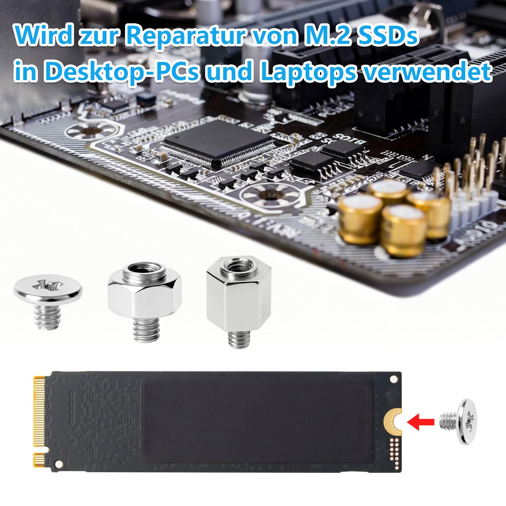 Zestaw śrub M.2 SSD, 41 sztuk, do dysku twardego Nvme, płyty głównej, SSD, płyty głównej, w zestawie 1 x śrubokręt