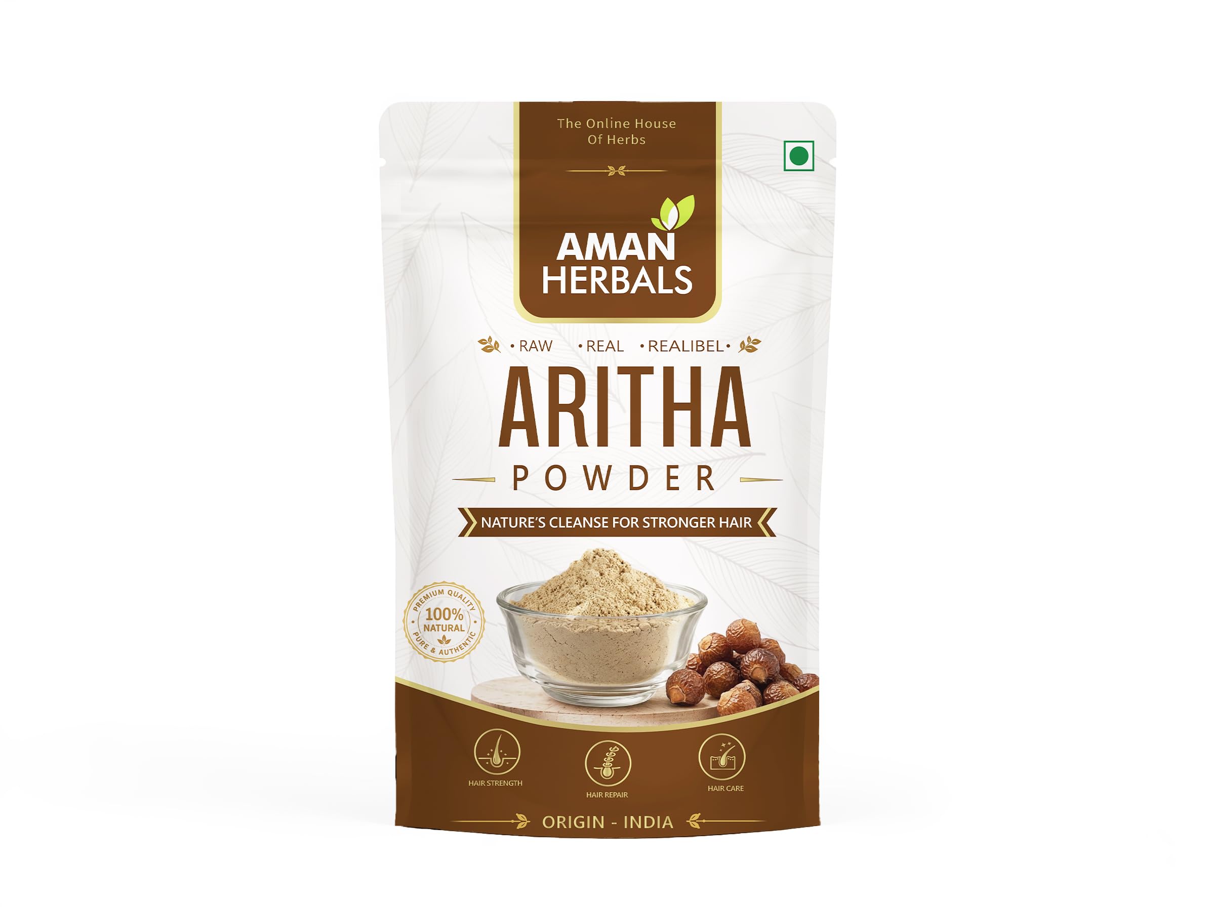 AMAN HERBALS - 100% Pure Reetha Powder - Natural Hair Cleanser, Non-GMO, Chemical-Free, Ideal for Hair Care and Skin Care-image-14