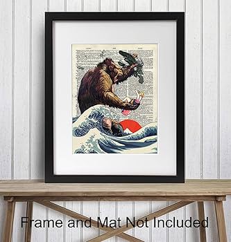 Amazon.com: King Kong - Great Wave Off Kanagawa Poster