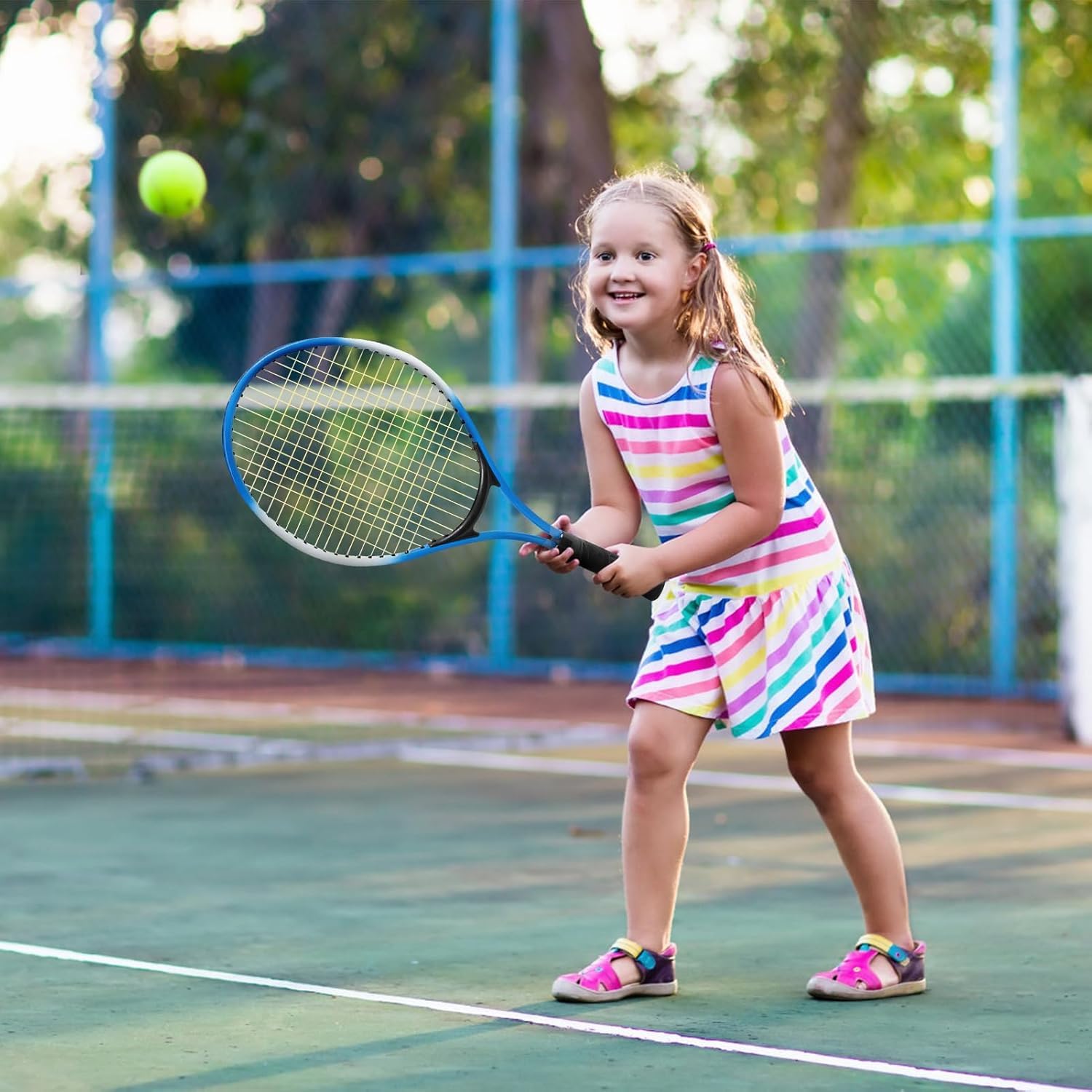 Marvellous Set di Racchette da Tennis in Lega di Ferro per Bambini - Twin Set con Borsa per Il Trasporto