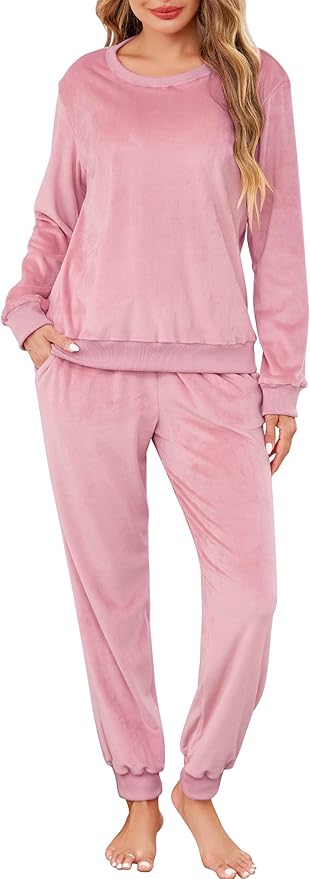 Sopesil pyjamas voor dames sets geruite dames pyjama's lange mouwen zachte 2 -delige nachtkleding gezellige loungewear nachtkleding met zakken S-XXL, Donkergroen, S Sopesil pyjamas voor dames sets geruite dames pyjama's lange mouwen zachte 2 -delige nachtkleding gezellige loungewear nachtkleding met zakken S-XXL, Donkergroen, S