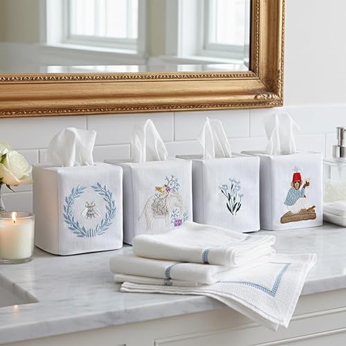 Miniatura 8 de Jacaranda Living Cubierta cuadrada para caja de pañuelos, soporte para pañuelos de tela de linoalgodón, cubierta decorativa de cubo de paño, diseños