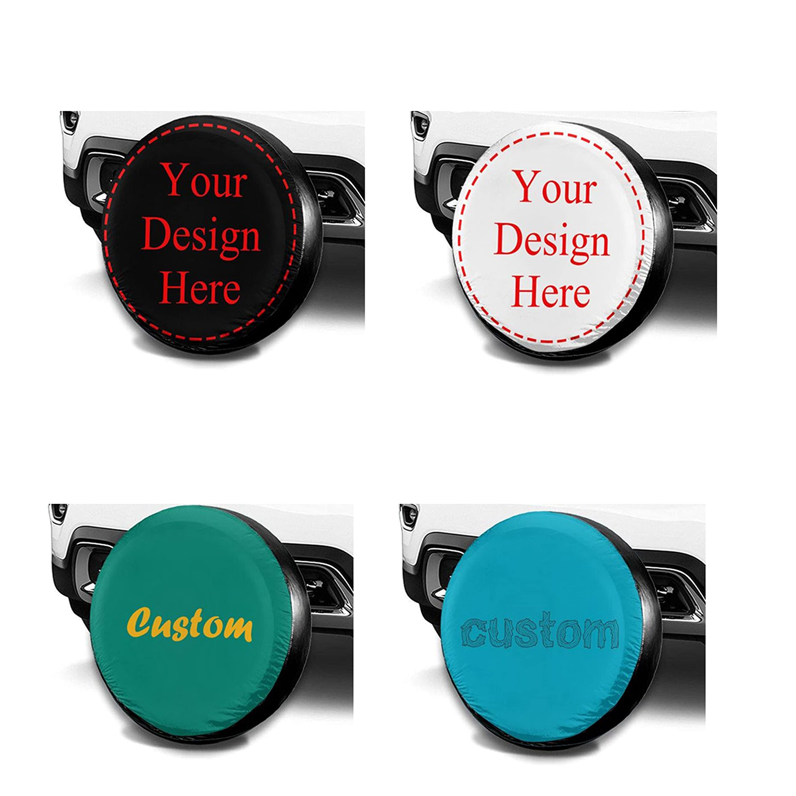 Copriruota Di Scorta Personalizzato - Impermeabile Per SUV, Camper E Rimorchi, Diametro 15 Pollici - Foto 2