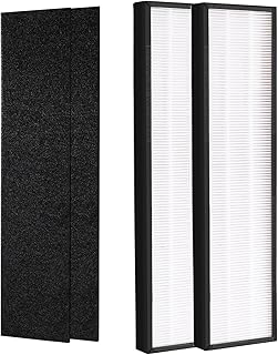 MEILEYII 2-Pack HEPA Replacement Filter C,Compatible with Germ-Guardian Air Purifier AC5000, AC5000E, AC5250PT, AC5350B, AC5350BCA, AC5350W, AC5300B, CDAP5500B, AP2800CA; FLT5000, FLT5250PT, FLT5111