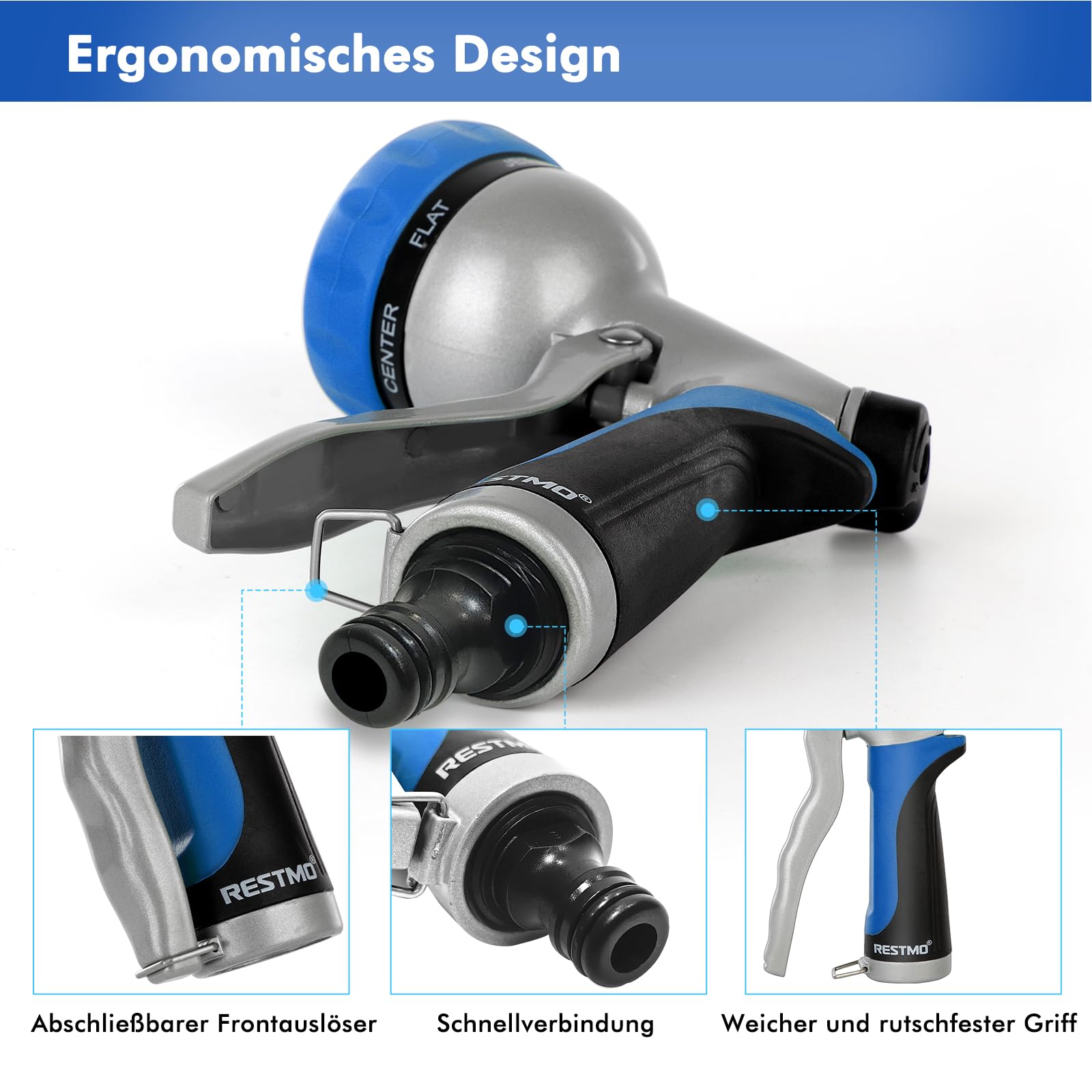 Pistola Per Innaffiare: Funzione Getto Variabile E Raccordi - Foto 8