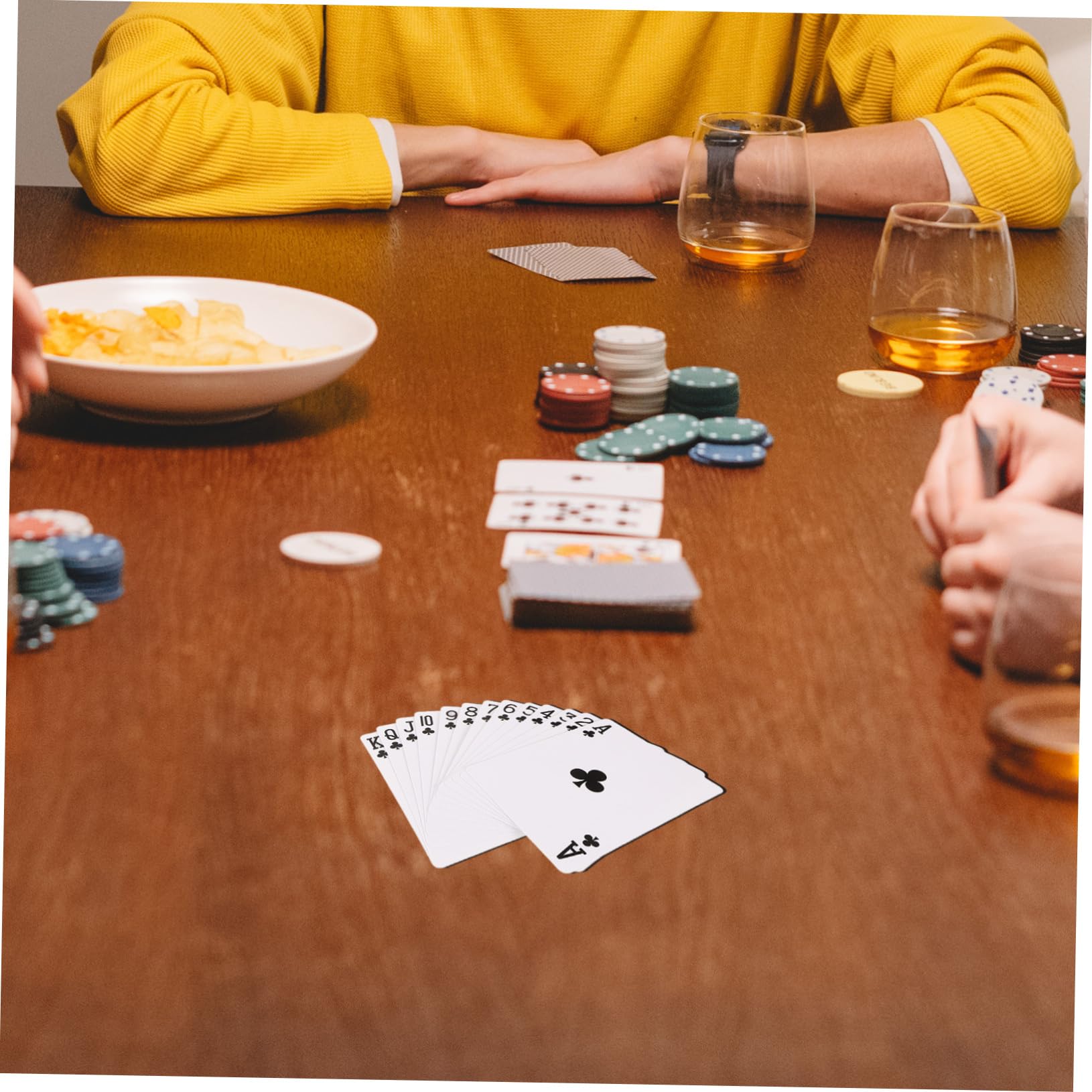 Alasum 3juegos Cartas De Póker para Sublimación Tarjetas para Entretenimiento Fiestas Material Seguro y Portátil