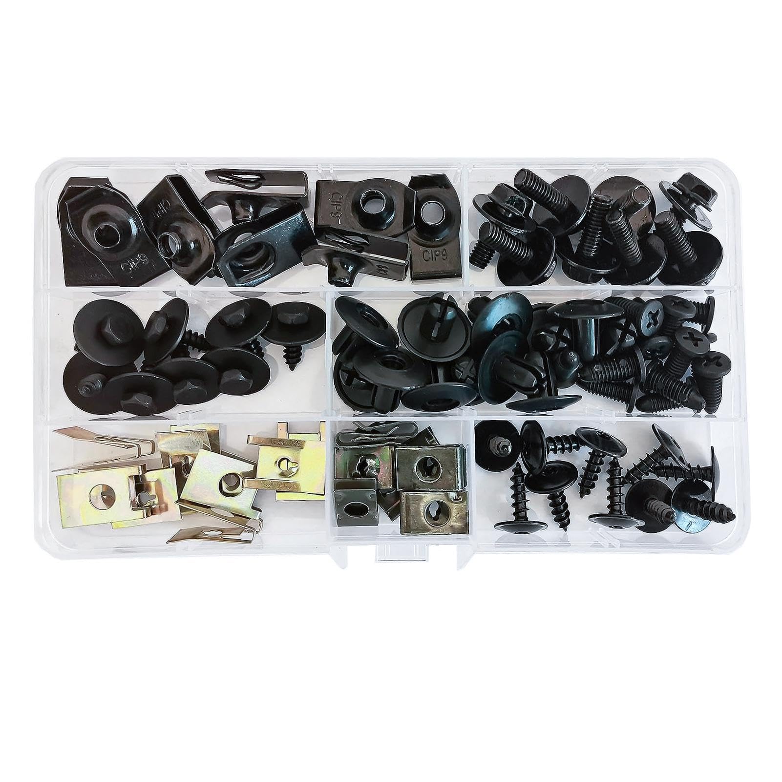 Szaboviktoria Auto Befestigungsset - 64 Teile Karosserieschrauben