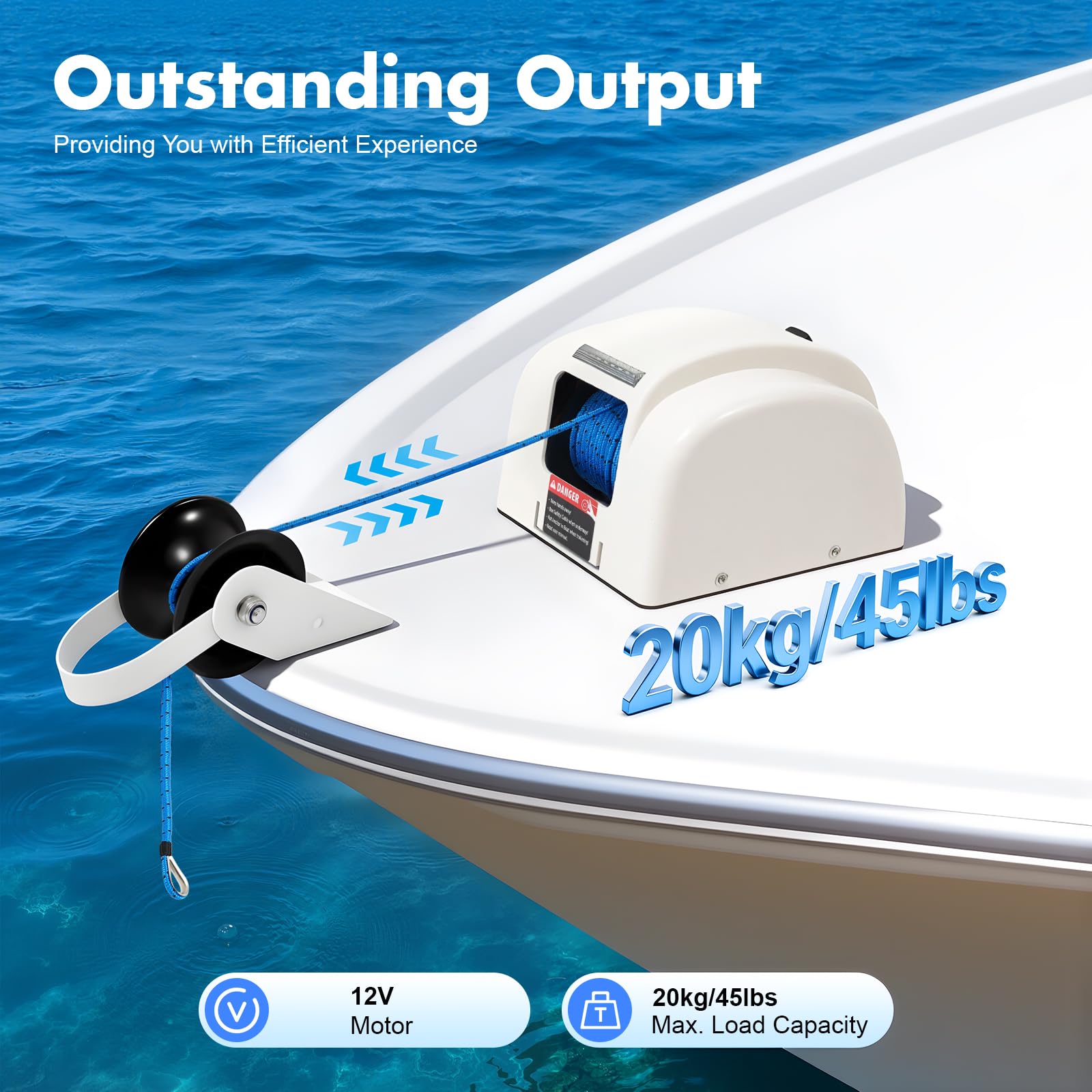 Verricello Salpa Ancora Italwinch IKI Pro 500W Catena 6mm 12V