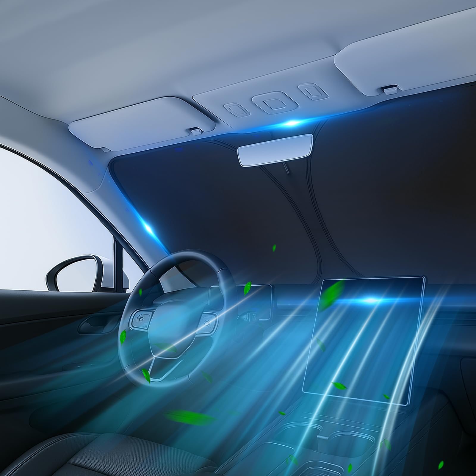 Parasole per parabrezza per Honda CR-V 2023 2024 2025 2026 – Protezione parasole su misura con taglio a specchio, blocca calore e raggi UV, pieghevole con custodia – Parasole per parabrezza Honda CRV