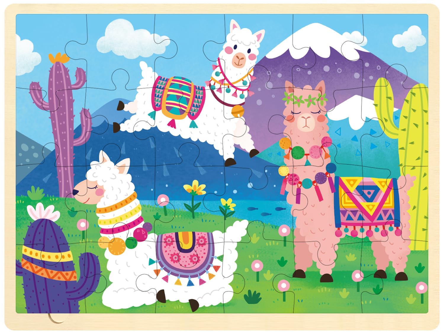 Amazon.com: MoinKidz 24 Piece Puzzles for Kids 3 Year Old, Llama