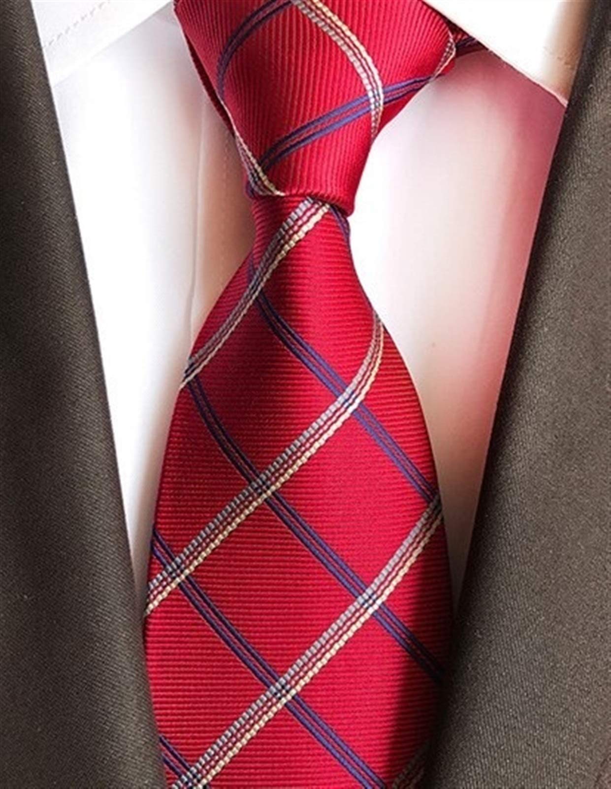 Amazon Co Jp メンズネクタイ 新しいファッションアクセサリーネクタイ8cmのメンズのネクタイのスーツビジネス結婚式のカジュアルブラックレッドイエローグリーンネイビーシルバー ファッション Color Yb 14 服 ファッション小物