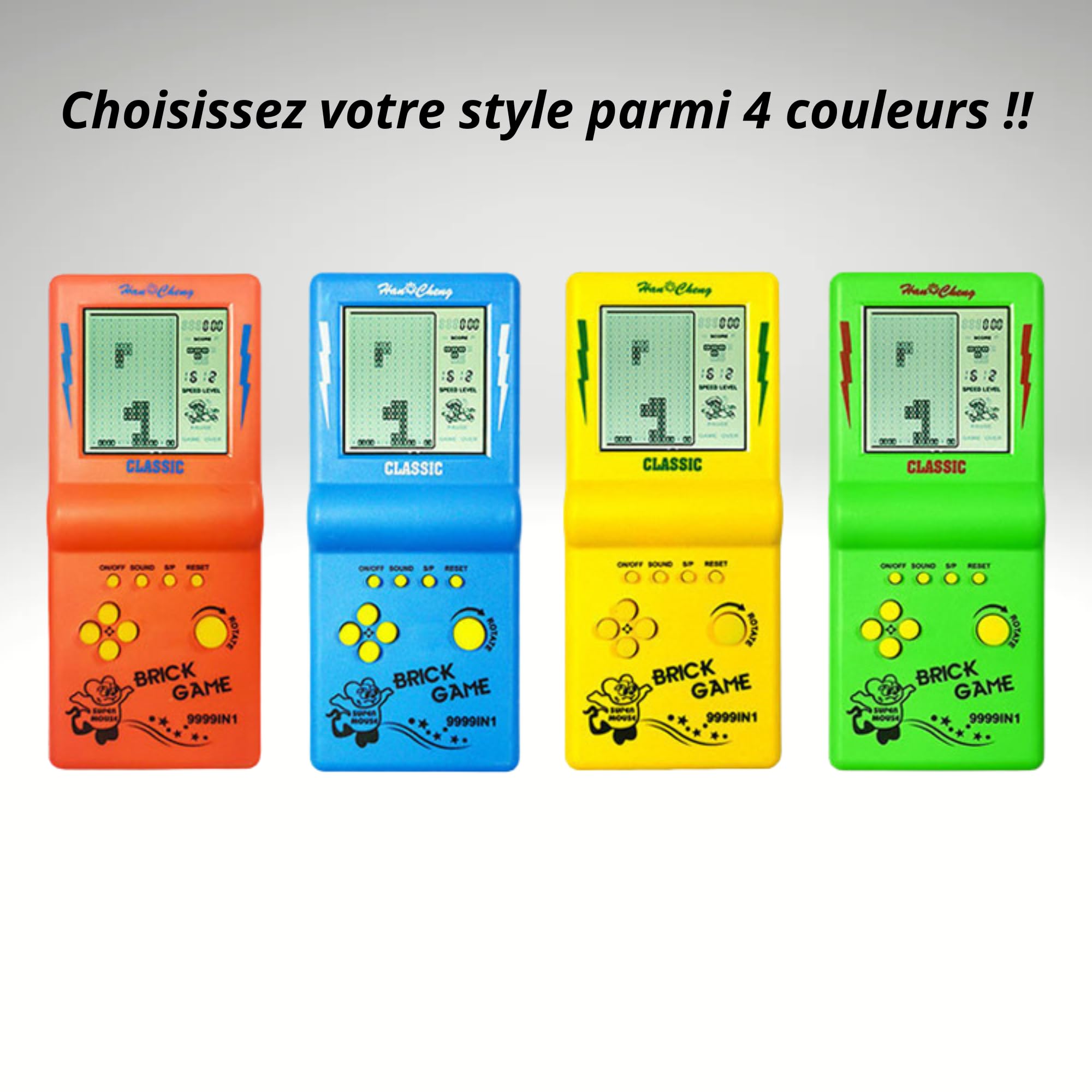 New Portable Retro Game Console – 23 Integrated Games: Brick