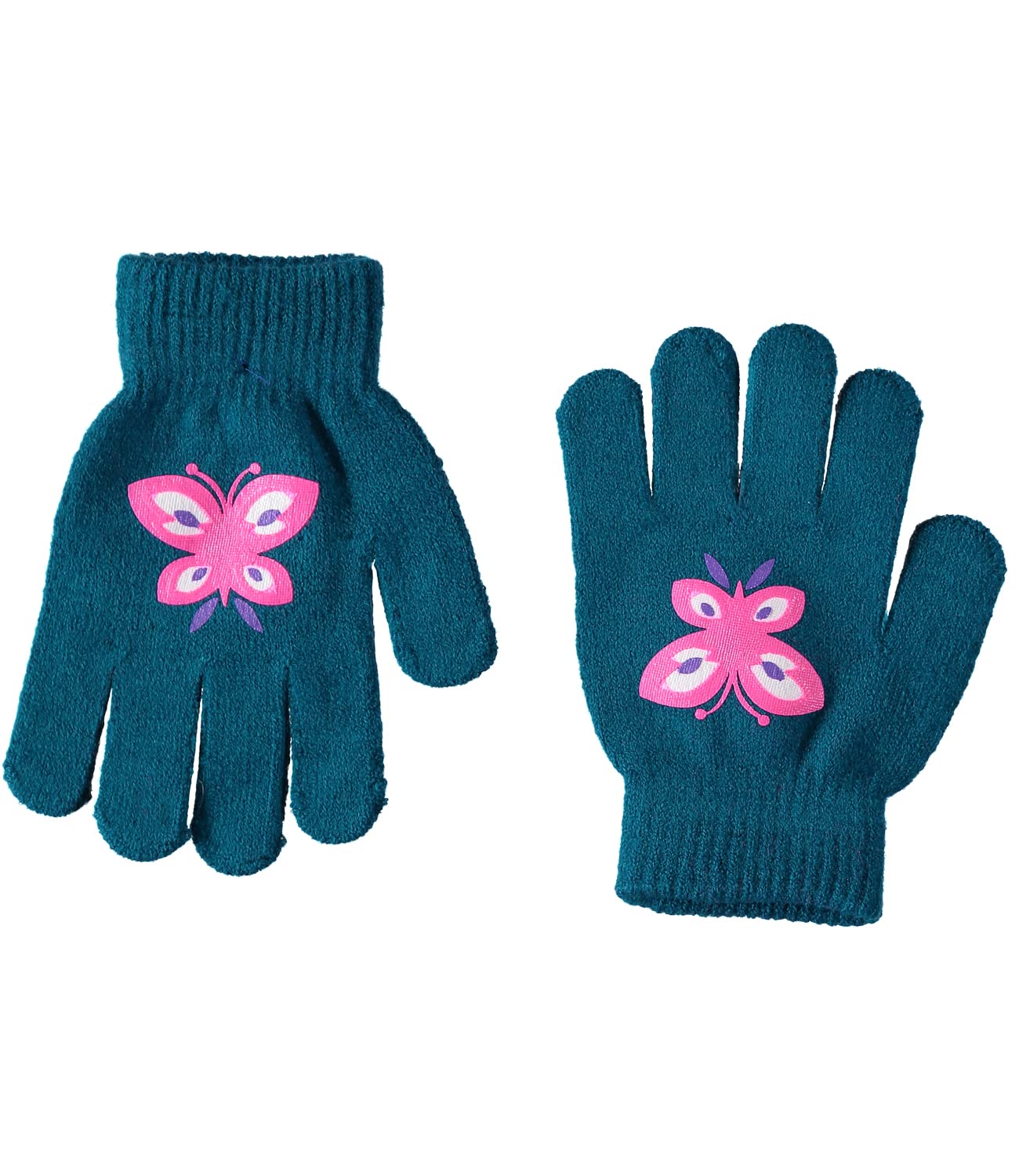 Disney Encanto Girls' 2-Piece Mirabel Butterfly Hat and Gloves Set (Blue)