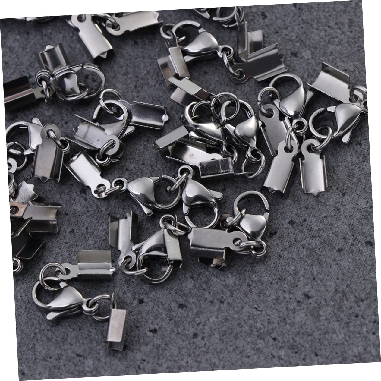 STOBOK Juego De 4 Cierres De Langosta Para Hacer Joyas Ganchos A Presión Hebilla De Aleación De Metal Plateado Para Collar Pulsera Y Colgante 20 Unidades X 4