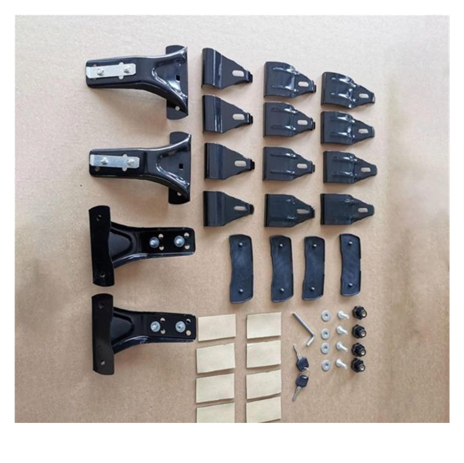 Barras Techo Coche Kit Portaequipajes Universal Techo Coche 125 Cm Y 135 Cm Que No Necesita Rieles Techo Originales, Portaequipajes con Barra Transversal Sedán Barras Tejadilho(Negro,125CM)