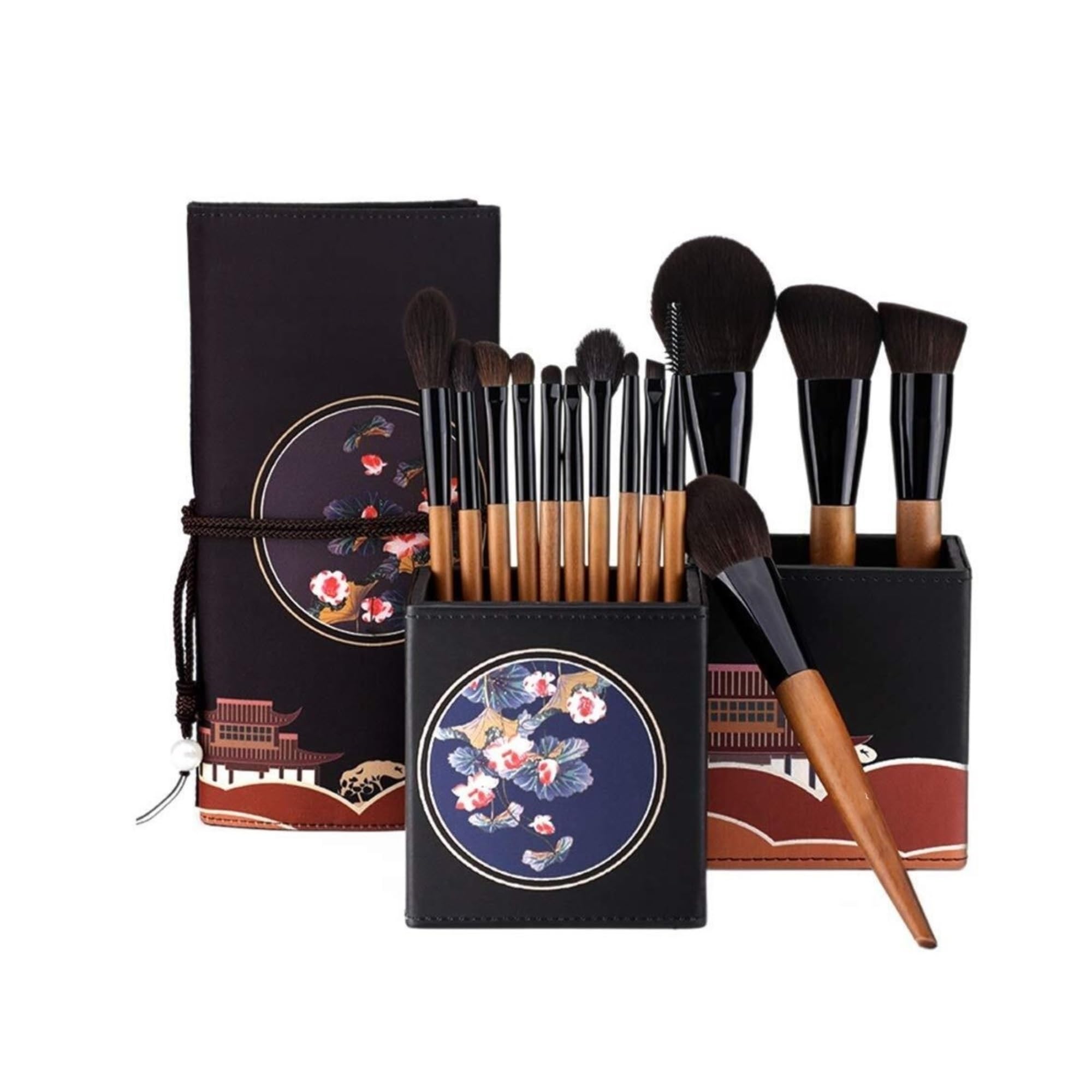 Set di Pennelli per Il Trucco 14 Set di Pennelli per Il Trucco per Principianti Pennello per Il Trucco in Fibra di Alta qualità Strumento per Il Trucco Quotidiano Super M,