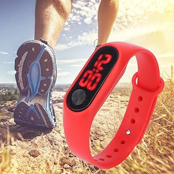 Amazon.co.jp: 腕時計、電子時計光るデジタル時計友人のための家