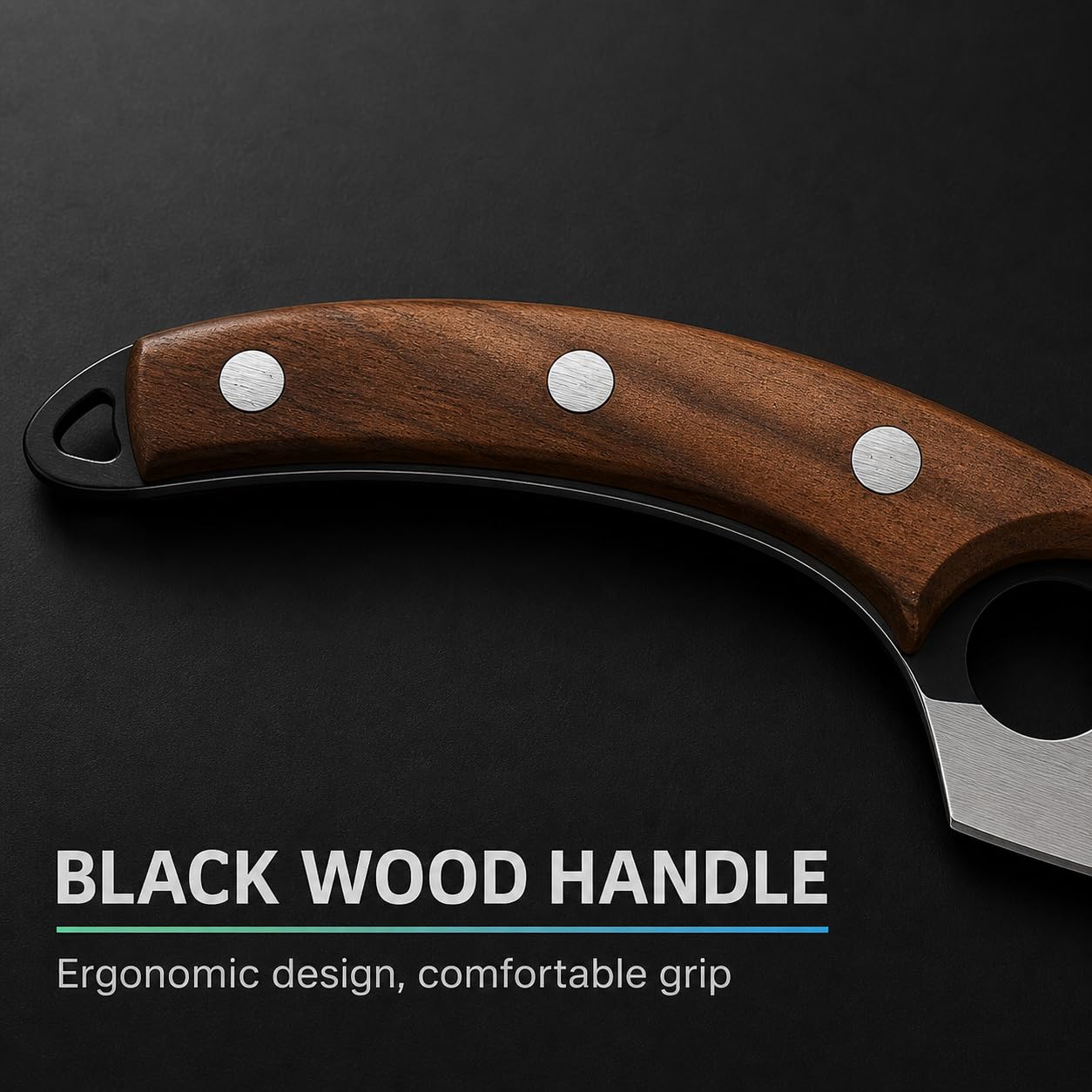 Machado Utility Knife - Stainless Steel & Damascus Blade -7