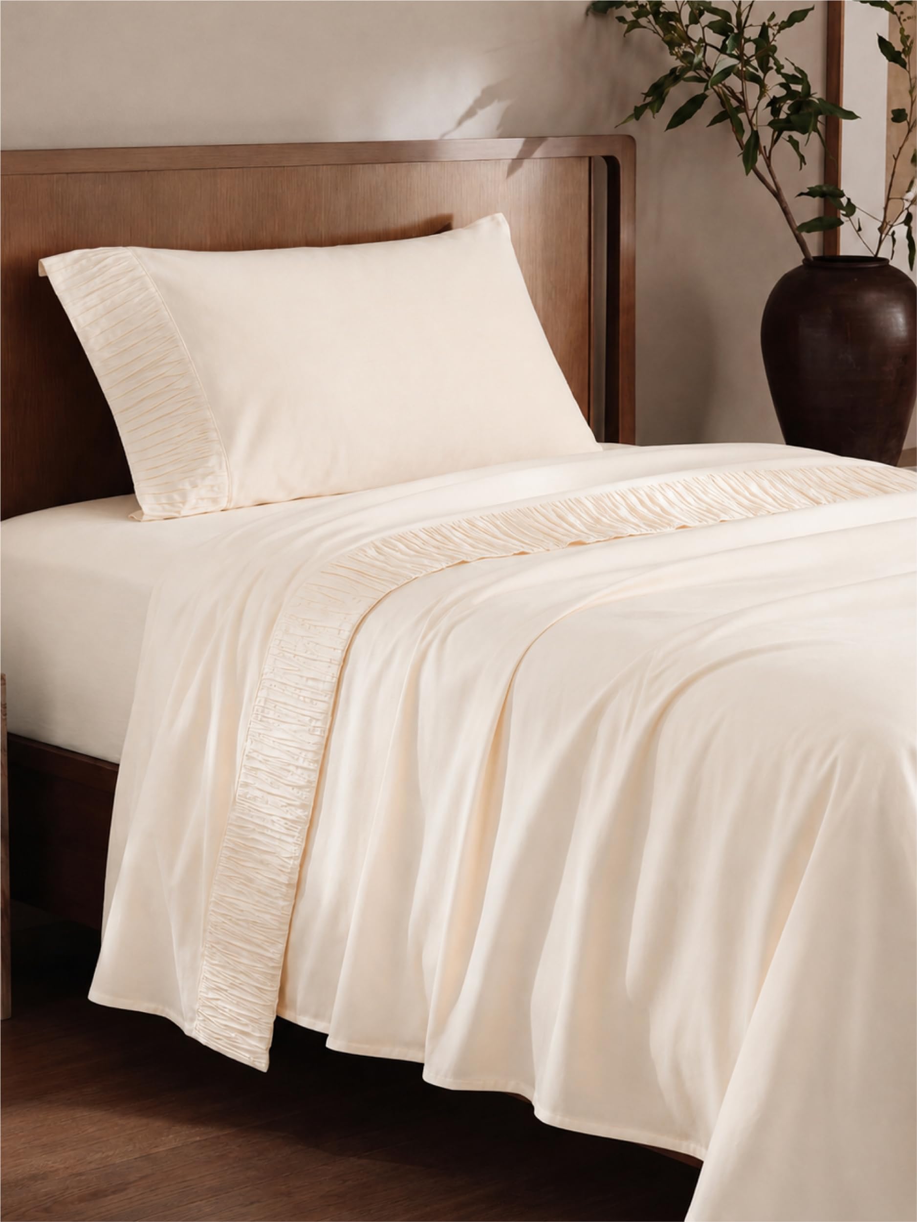 Bedsure Twin Sheets Set - 3 Pieces Soft, Breathable, Cooling Bed Sheets