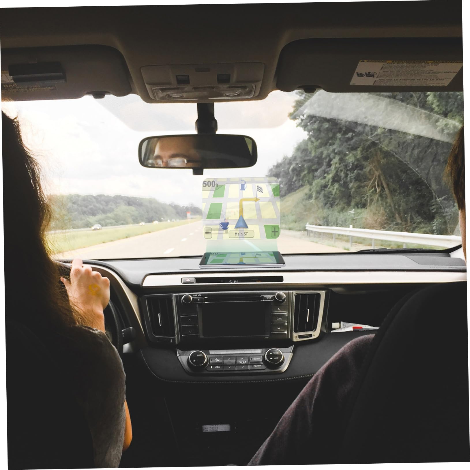 1Pc pellicola riflettente trasparente adesivo trasparente per parabrezza per Auto per proiettore HUD Head Up Display telefono GPS accessori Auto  34