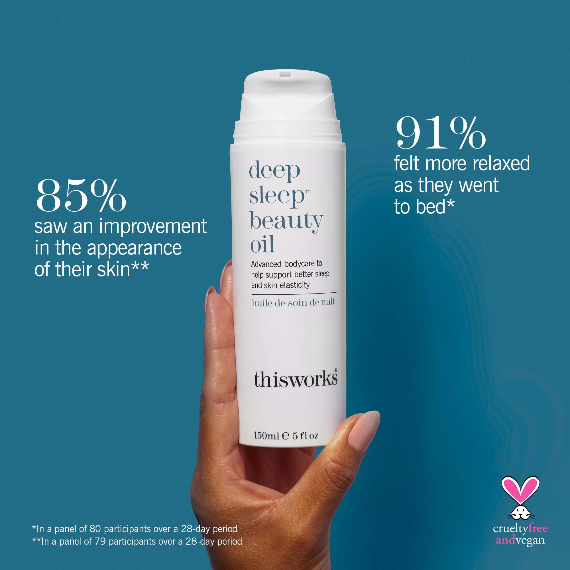 This Works Deep Sleep Beauty Oil 150 ml, aceite facial y corporal hidratante con lavanda, manzanilla y vetivert