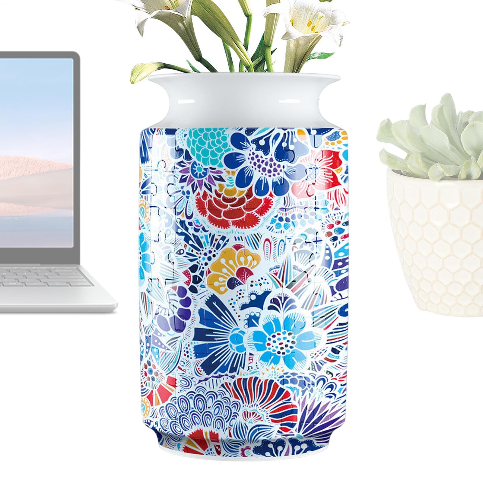 Vase puzzle 3D stimulant pour s'évader du quotidien et décorer une étagère avec style