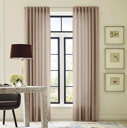 Sunbrella Taylor - Cortinas filtrantes de luz, cortinas a prueba de decoloración con protección UV, opciones versátiles para colgar para decoración