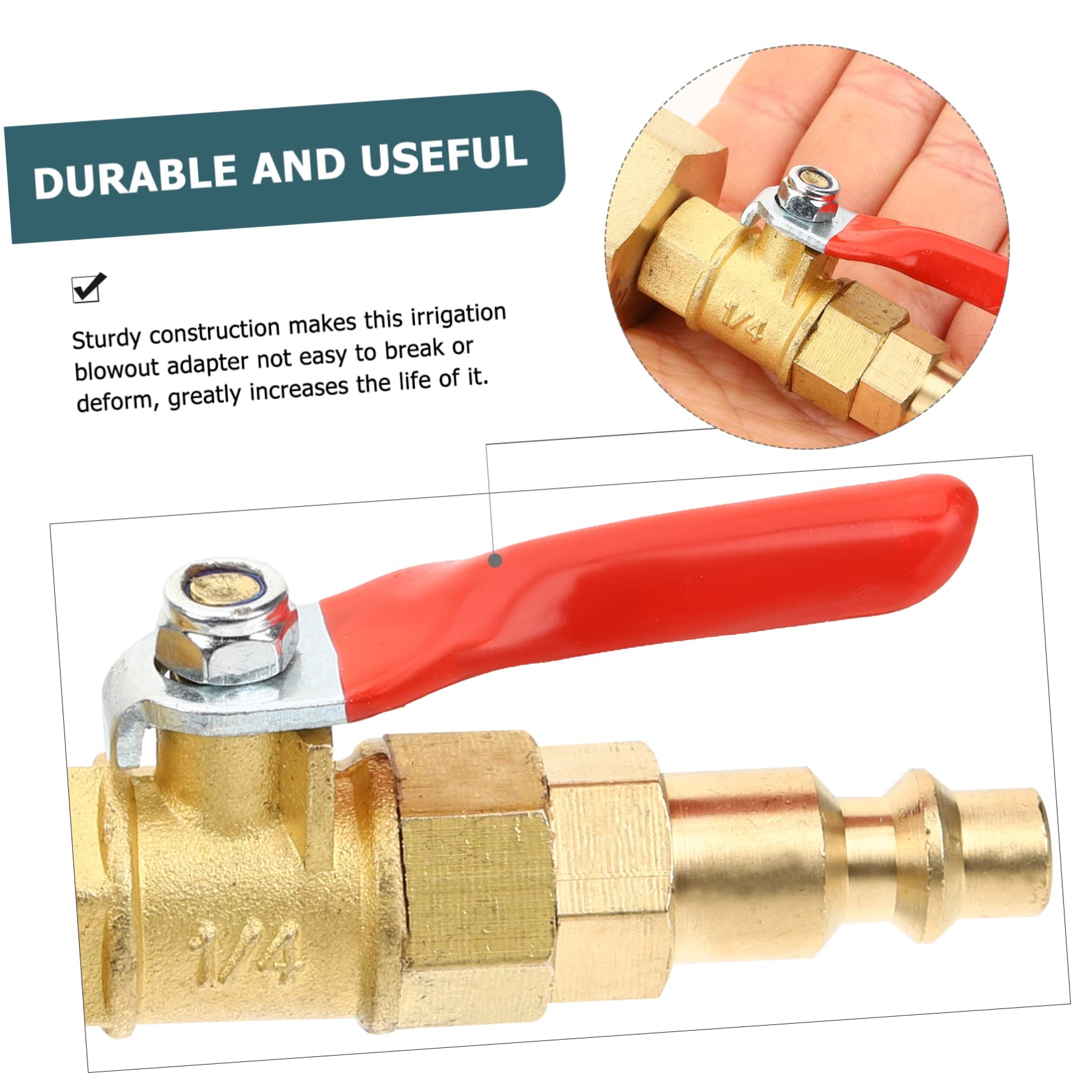 BESPORTBLE Adattatore per Tubo da Giardino Raccordo di Scarico in Ottone per Kit di Svernamento per Camper Adattatore per Tubo di Irrigazione Raccordi Rapidi per Tubo