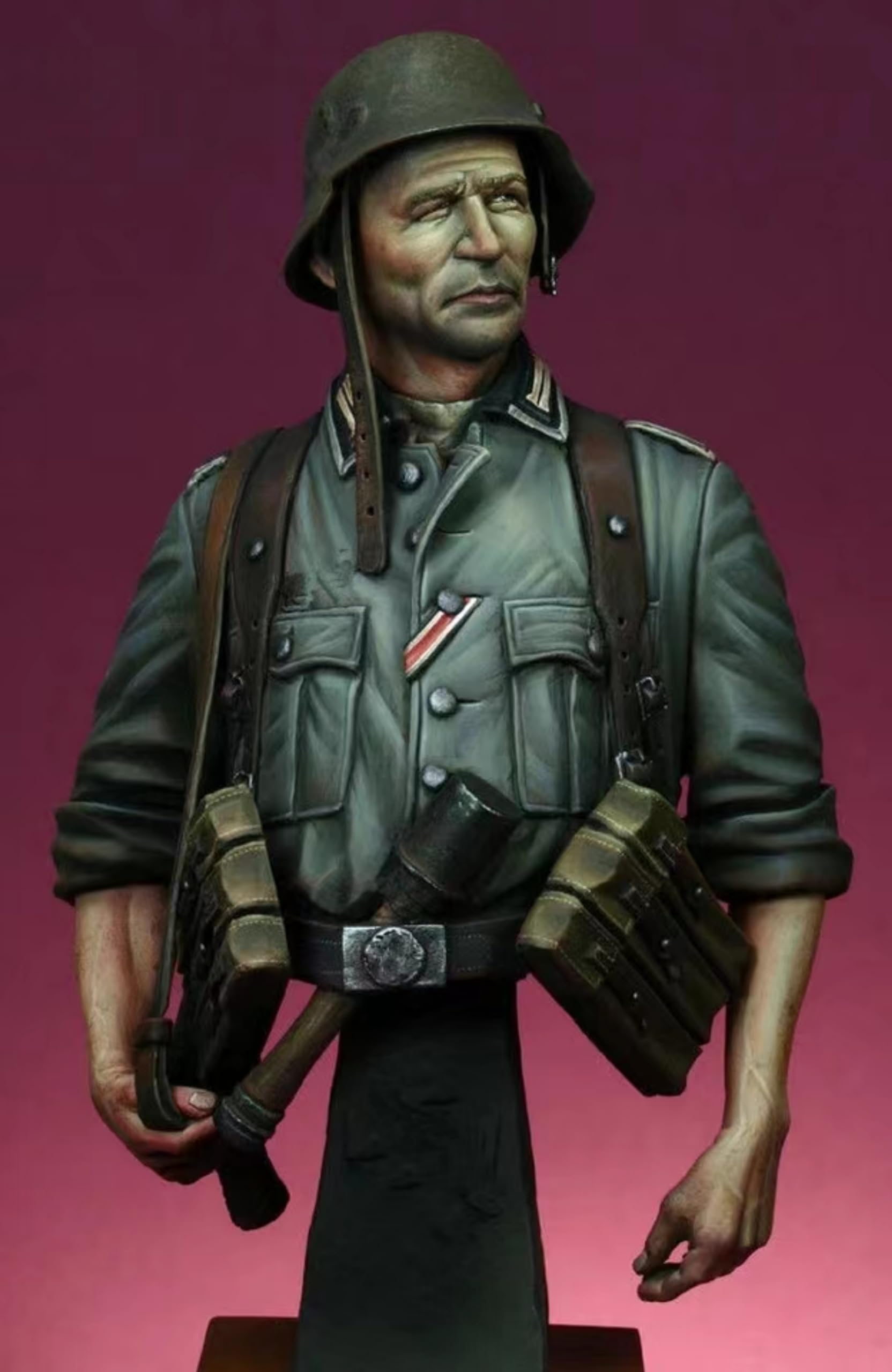 1/9 WW2 German Soldier Resin Bust Model Kit, pièces de buste en résine non peintes et non assemblées //F7i1q-3