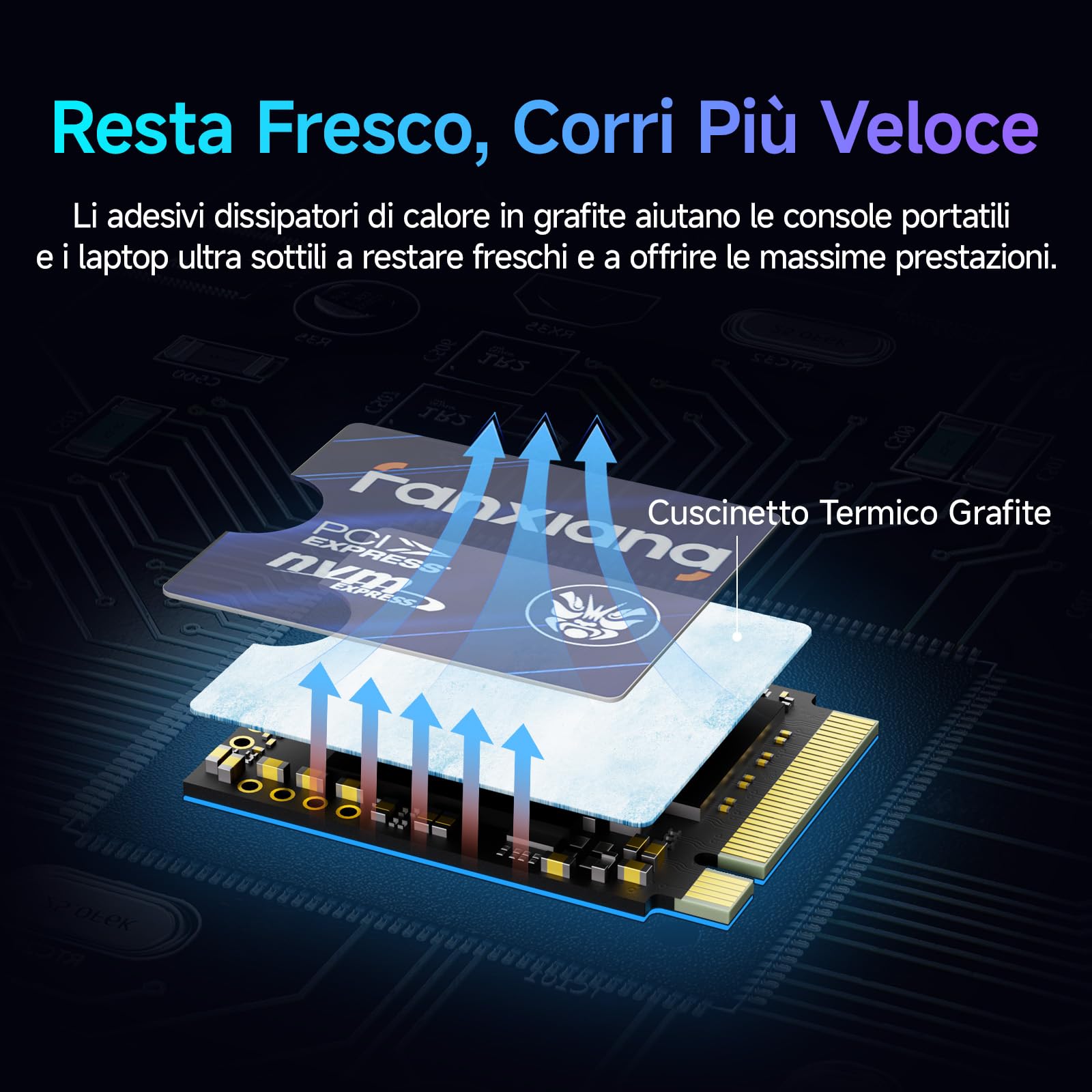 fanxiang S630 500GB SSD M.2 2230, NVME M2 SSD PCIe Gen4x4, Fino a 4850MB/s, Per Rog Ally, Steam Deck, Microsoft Surface Pro, Mini PC, Ultrabook - Unità a Stato Solido Interna