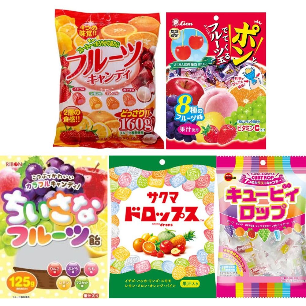 Amazon.co.jp: フルーツキャンディー3種(キャンディ・ポンと出て
